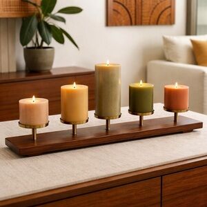 Crate & Barrel Five Candle Holder Candelabra